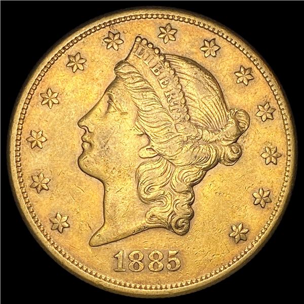 1885-S Gold $20 Double Eagle CLOSELY UNCIRCULATED