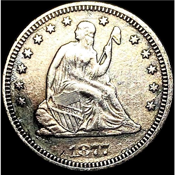 1877 Seated Liberty Quarter NEARLY UNCIRCULATED