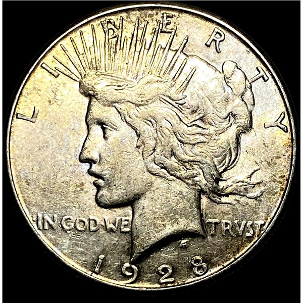 1928 Silver Peace Dollar CLOSELY UNCIRCULATED
