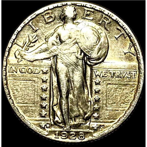 1928-D Silver Standing Liberty Quarter NEARLY UNCIRCULATED