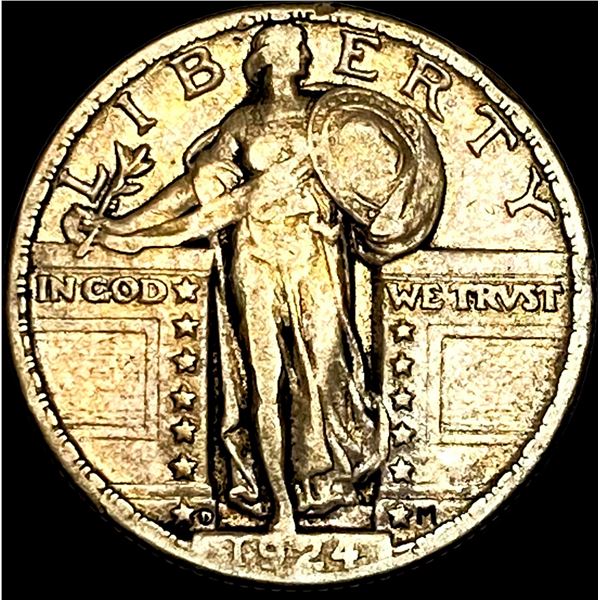 1924-D Silver Standing Liberty Quarter LIGHTLY CIRCULATED