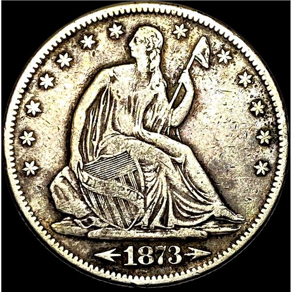 1873-S Silver Half Dollar (Arrows) LIGHTLY CIRCULATED