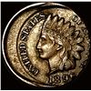Image 1 : 1896 Error 20% Off Center Indian Head Cent CIRC