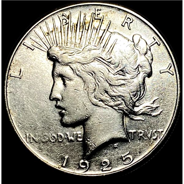 1925-S Silver Peace Dollar CLOSELY UNCIRCULATED