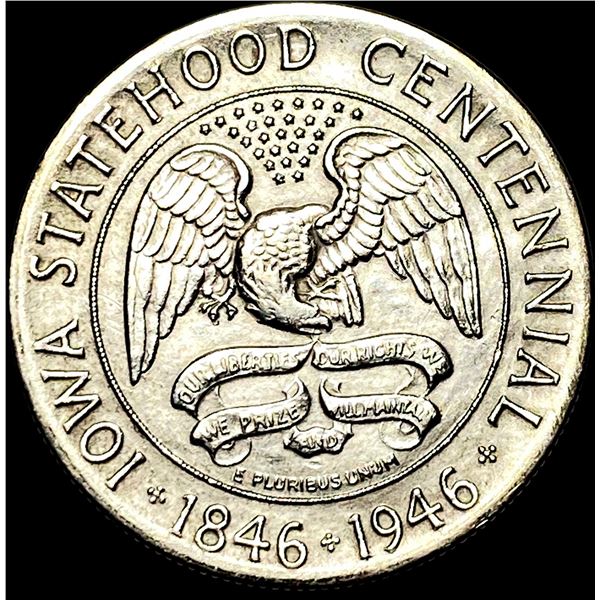 1946 Silver Iowa Centennial Half Dollar UNCIRCULATED