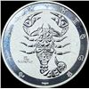 Image 1 : 2021 Tokelau 1 oz Silver Five Dollars Scorpio GEM PROOF