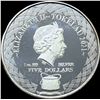 Image 2 : 2021 Tokelau 1 oz Silver Five Dollars Scorpio GEM PROOF