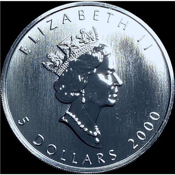 2000 Silver 1 oz Canadian Maple Leaf SUPERB GEM BU