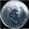 Image 1 : 2000 Silver 1 oz Canadian Maple Leaf SUPERB GEM BU