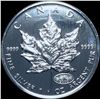 Image 2 : 2000 Silver 1 oz Canadian Maple Leaf SUPERB GEM BU