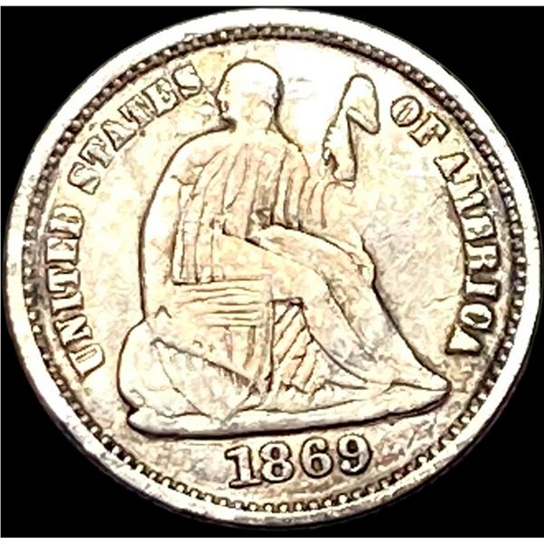 1869-S Silver Half Dime NICELY CIRCULATED