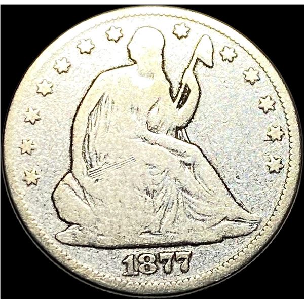 1877 Seated Liberty Half Dollar NICELY CIRCULATED