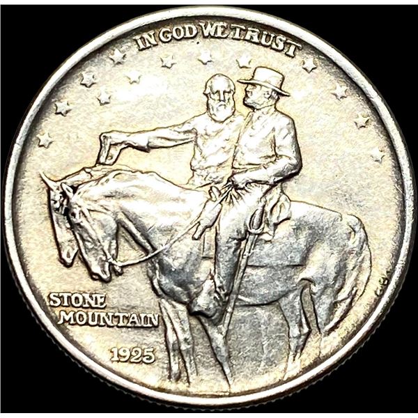 1925 Stone Mountain Silver Half Dollar CLOSELY UNCIRCULATED