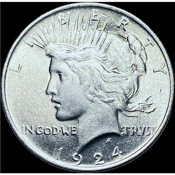 1924 Silver Peace Dollar CHOICE BU