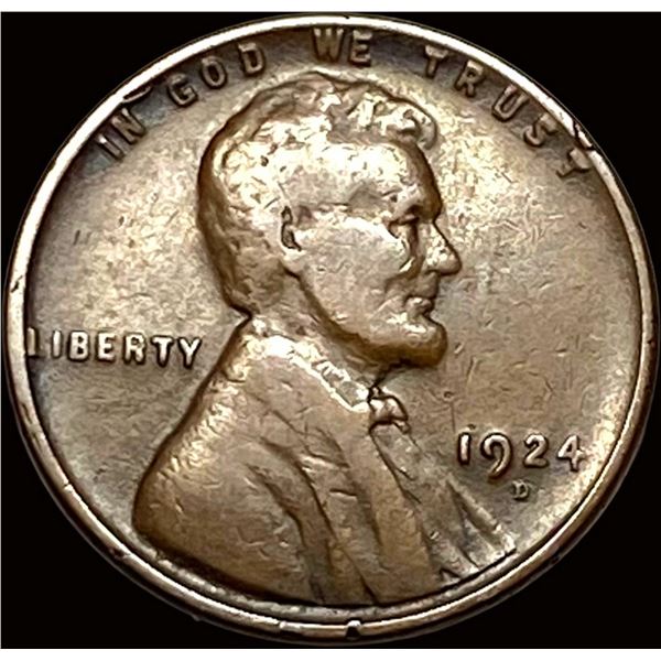 1924-D Lincoln Wheat Cent LIGHTLY CIRCULATED