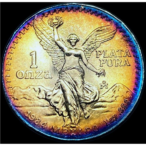 1984 Mexico Silver 1 Onza Libertad SUPERB GEM BU