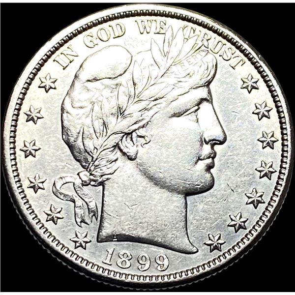 1899 Silver Half Dollar (Barber) CLOSELY UNCIRCULATED