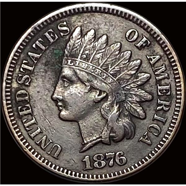 1876 Indian Head Cent NEARLY UNCIRCULATED