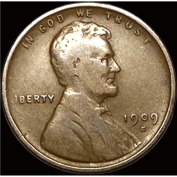 1909-S Lincoln Wheat Cent NICELY CIRCULATED