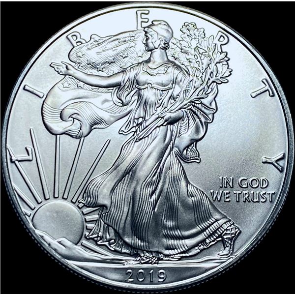 2019 1 oz Silver American Eagle $1 SUPERB GEM BU