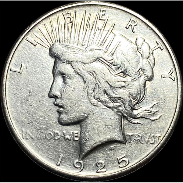 1925-S Silver Peace Dollar CLOSELY UNCIRCULATED