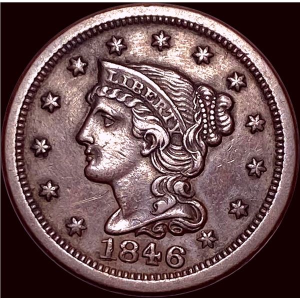 1846 Braided Hair Large Cent CLOSELY UNCIRCULATED