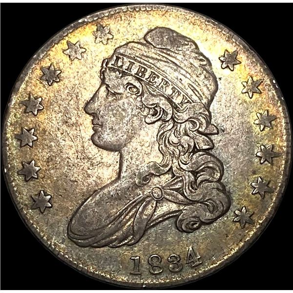 1834 Capped Bust Half Dollar NEARLY UNCIRCULATED