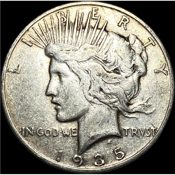 1935 Silver Peace Dollar NEARLY UNCIRCULATED