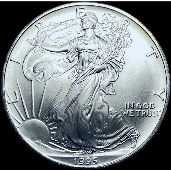 1995 1 oz Silver American Eagle $1 SUPERB GEM BU