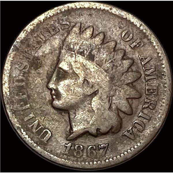 1867 Indian Head Cent NICELY CIRCULATED