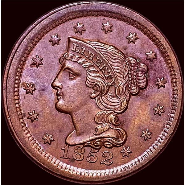 1852 Braided Hair Large Cent UNCIRCULATED