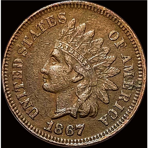 1867 Indian Head Cent NEARLY UNCIRCULATED