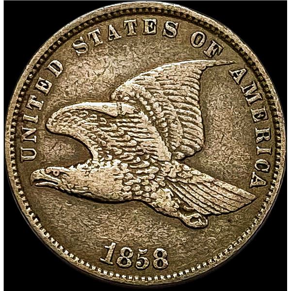 1858 Flying Eagle Cent NEARLY UNCIRCULATED