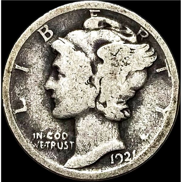 1921 Silver Mercury Dime NICELY CIRCULATED