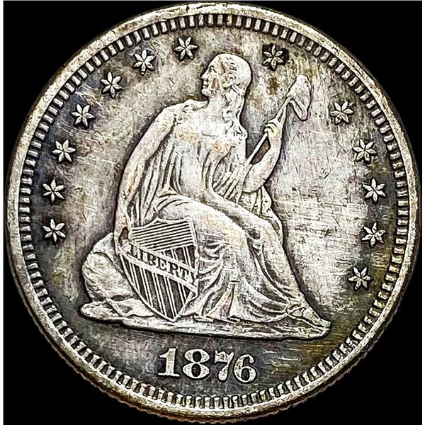 1876 Seated Liberty Quarter CLOSELY  UNCIRCULATED