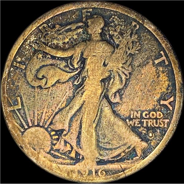 1916-S Walking Liberty Half Dollar NICELY  CIRCULATED