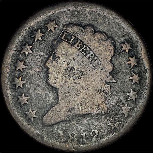 1812 Classic Head Large Cent NICELY  CIRCULATED