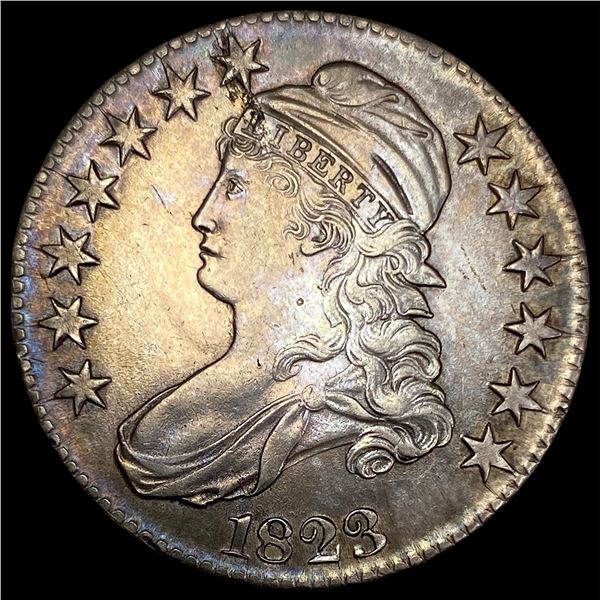 1823 Capped Bust Half Dollar CLOSELY  UNCIRCULATED