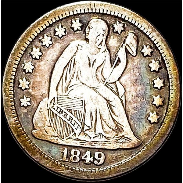 1849-O Silver Seated Liberty Dime LIGHTLY  CIRCULATED