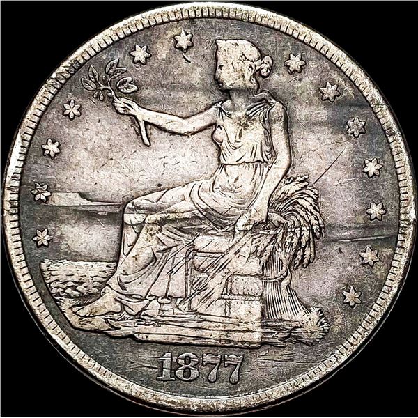 1877-S Silver Trade Dollar LIGHTLY CIRCULATED