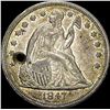 1847 Silver Seated Liberty Dollar HIGH GRADE