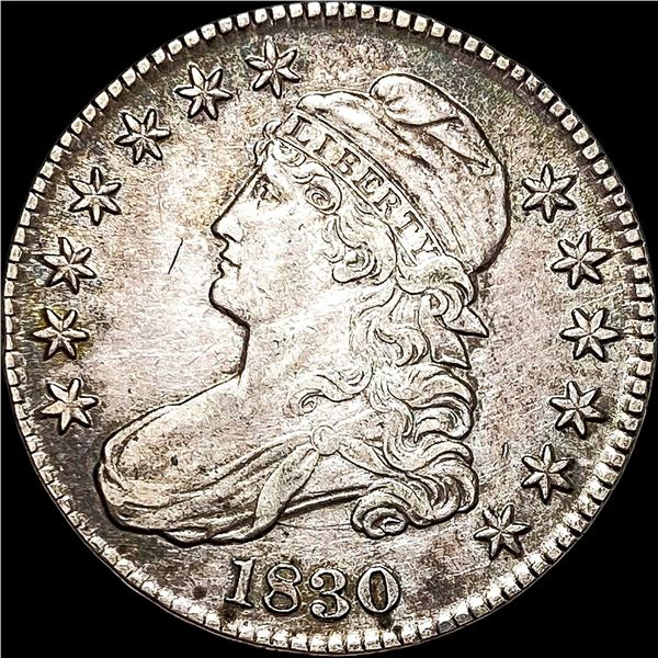 1830 Capped Bust Half Dollar LIGHTLY  CIRCULATED
