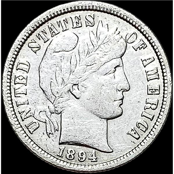 1894 Barber Dime CLOSELY UNCIRCULATED