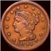Image 1 : 1847 Braided Hair Large Cent CLOSELY  UNCIRCULATED