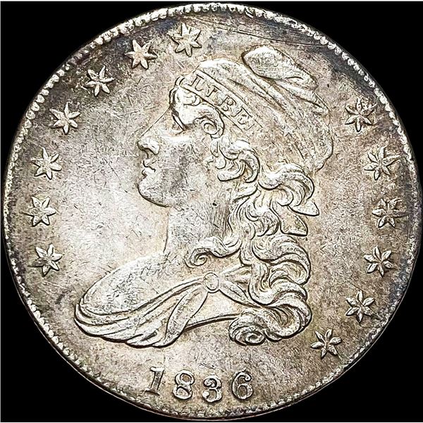 1836 Capped Bust Half Dollar CLOSELY  UNCIRCULATED