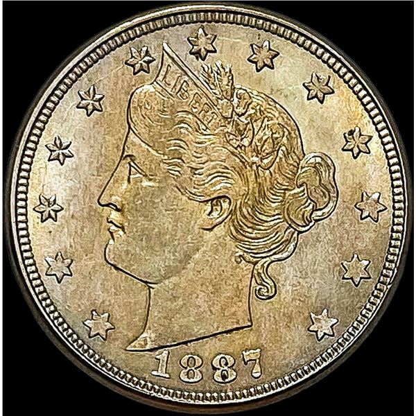 1887 Liberty Head Nickel CLOSELY UNCIRCULATED
