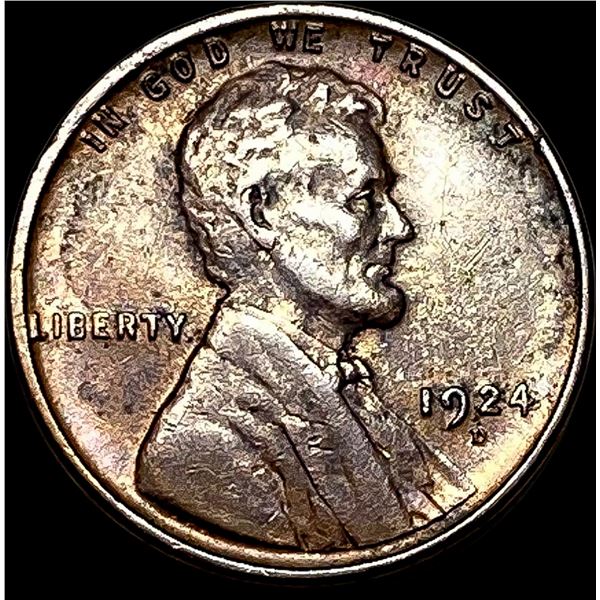 1924-D Lincoln Wheat Cent NEARLY UNCIRCULATED