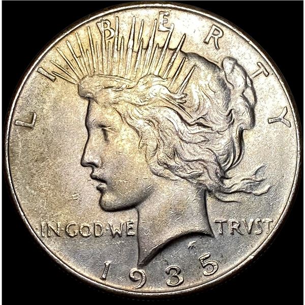 1935 Silver Peace Dollar CHOICE AU