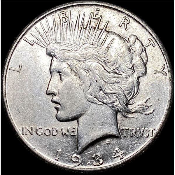 1934-S Silver Peace Dollar CLOSELY  UNCIRCULATED