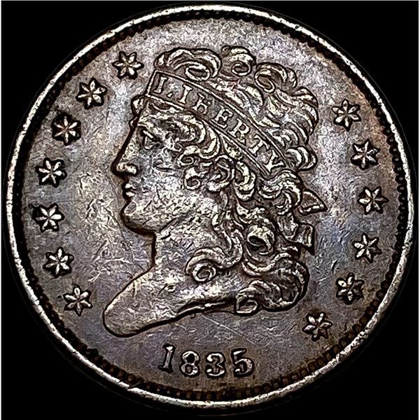1835 Classic Head Half Cent CLOSELY  UNCIRCULATED
